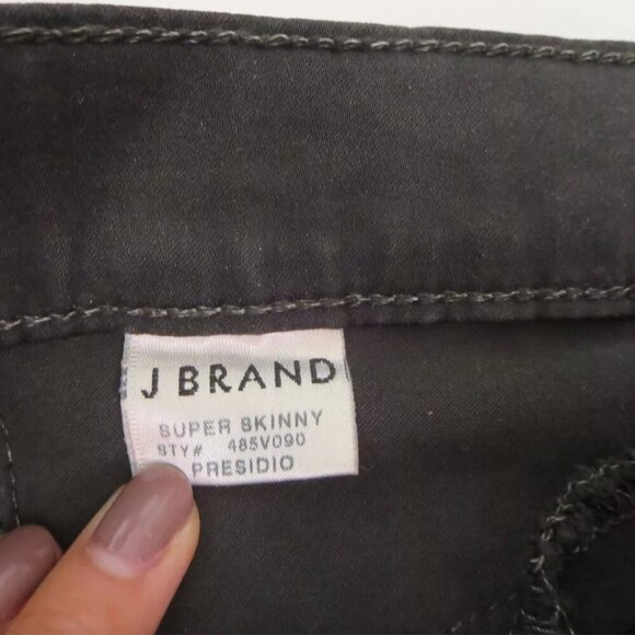 J Brand Womens Sateen Super Skinny Mid-Rise Jeggings Size 24 Presidio - Picture 5 of 10